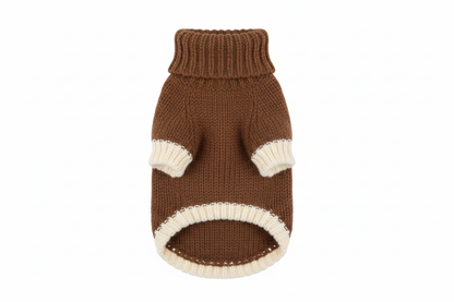 Brown Turtleneck Sweater