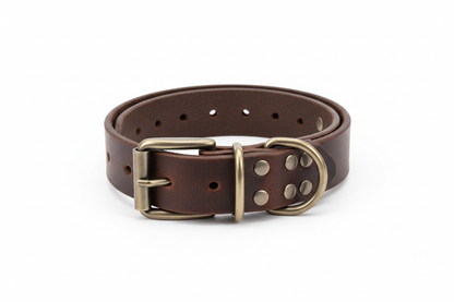 Heavy-Duty Brown Leather Belt