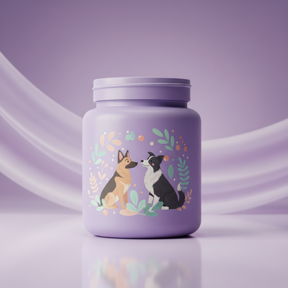 Lavender Jar - German Shepherd & Border Collie