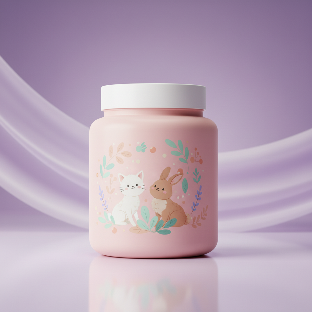 Pink Jar - Cat & Rabbit Wellness