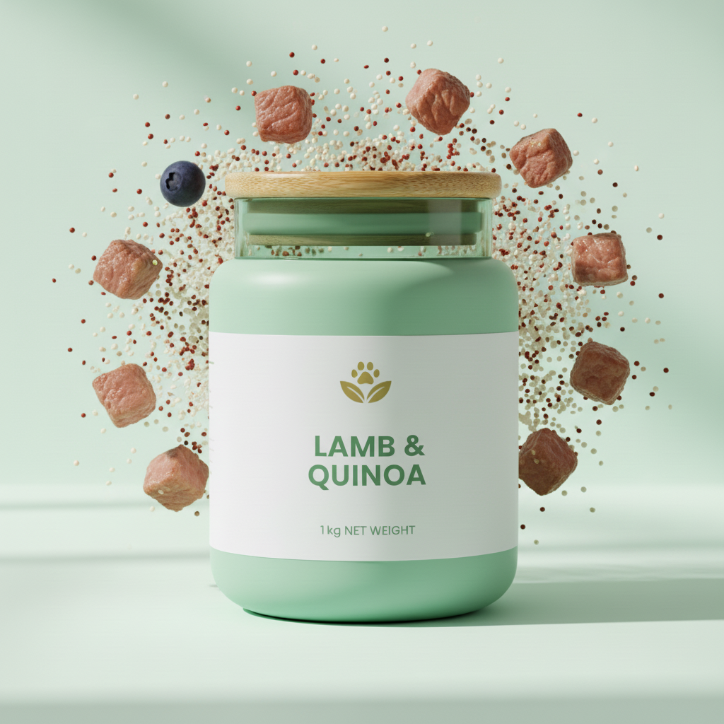 Mint Green Jar - Lamb & Quinoa