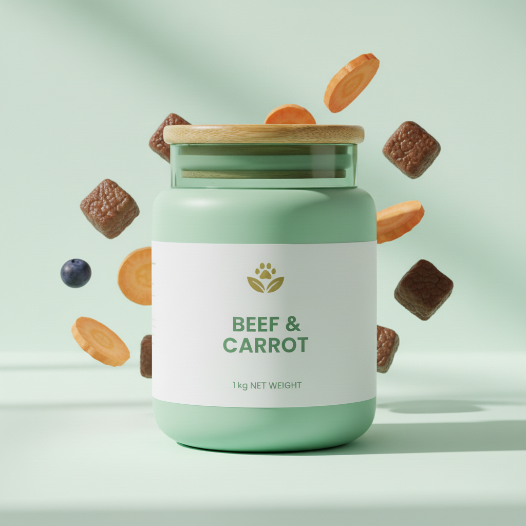 Mint Green Jar - Beef & Carrot