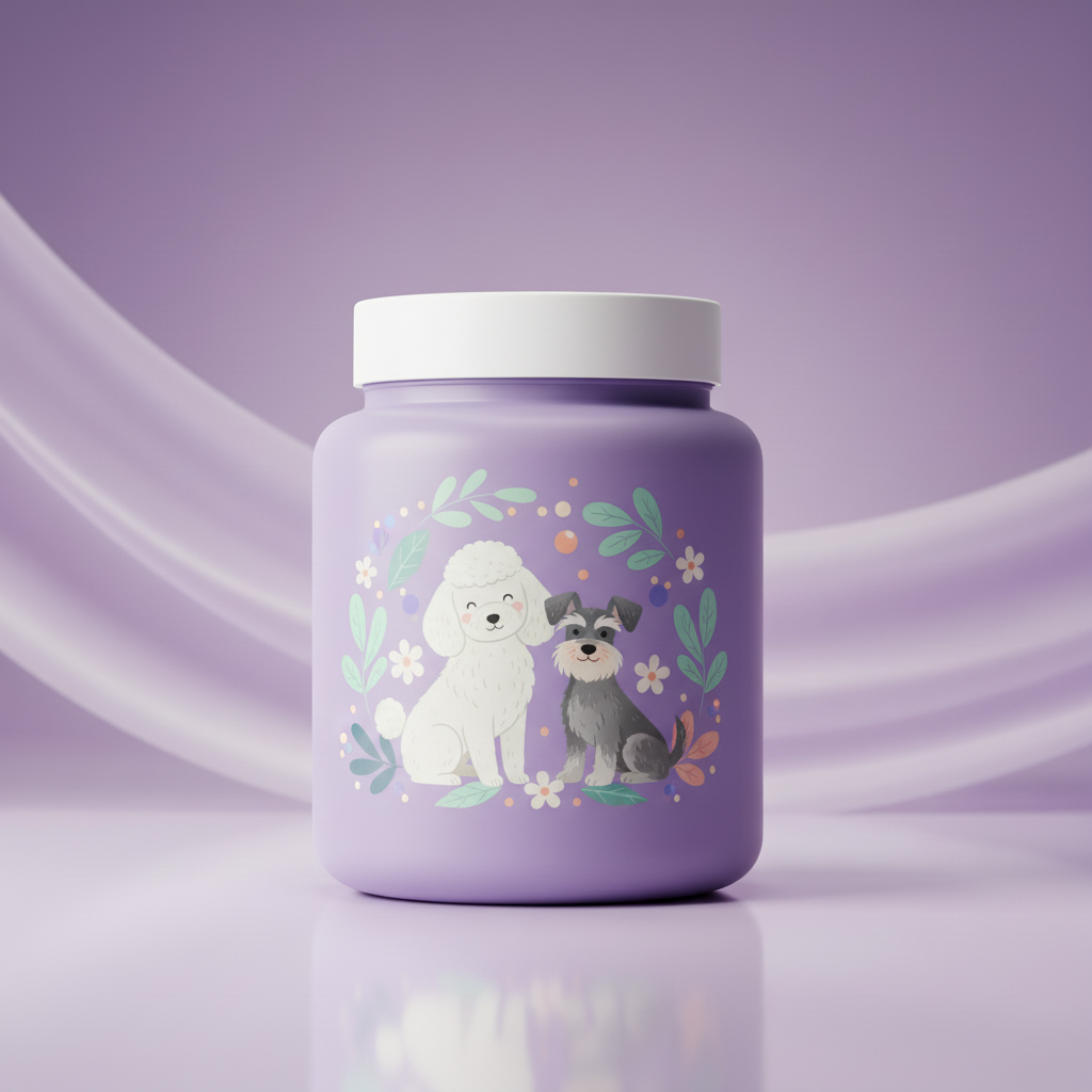 Lavender Jar - Poodle & Schnauzer